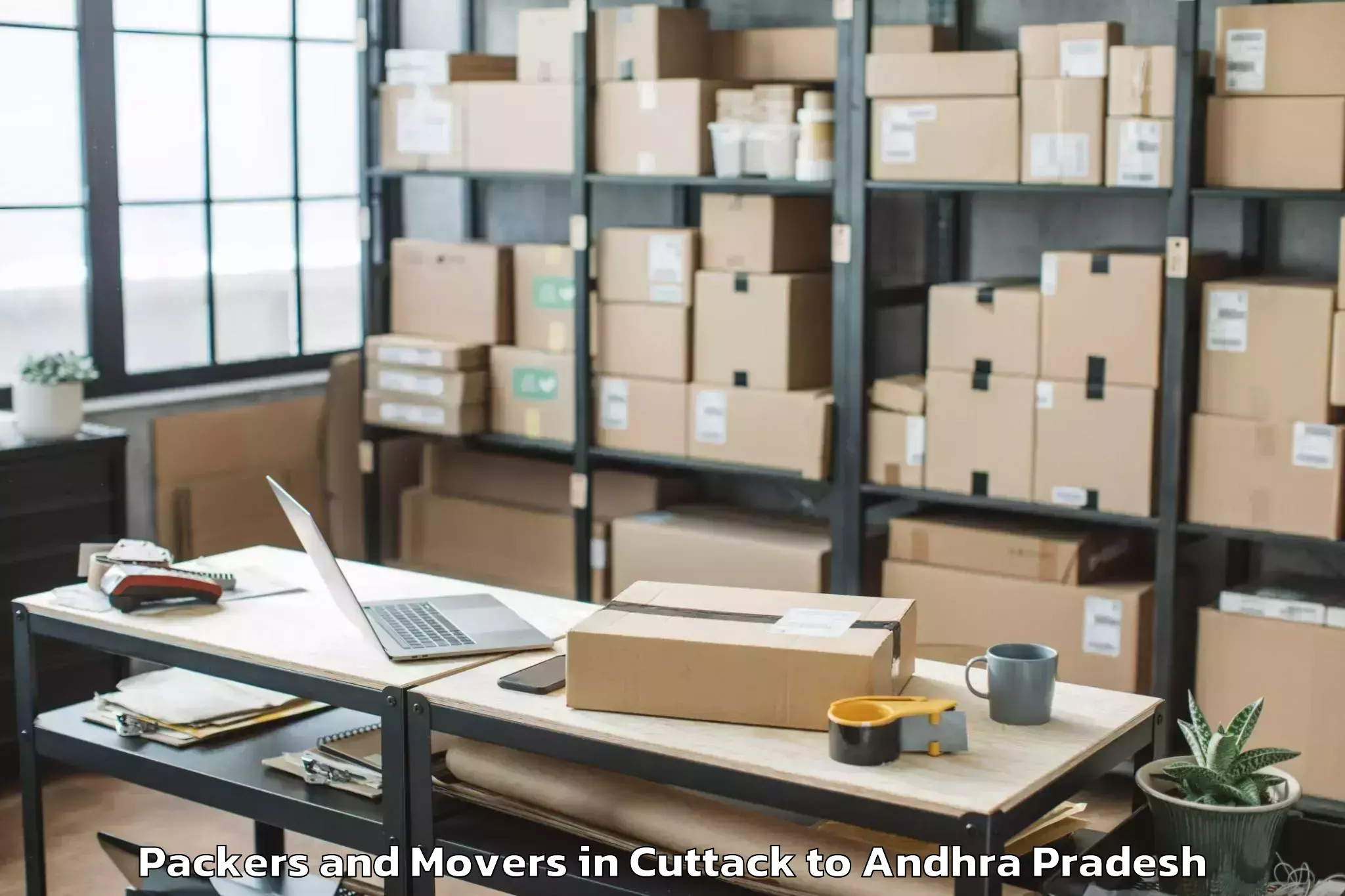 Professional Cuttack to Rajahmundry Airport Rja Packers And Movers